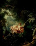 Jean-Honore Fragonard The Happy Accidents of the Swing France oil painting artist